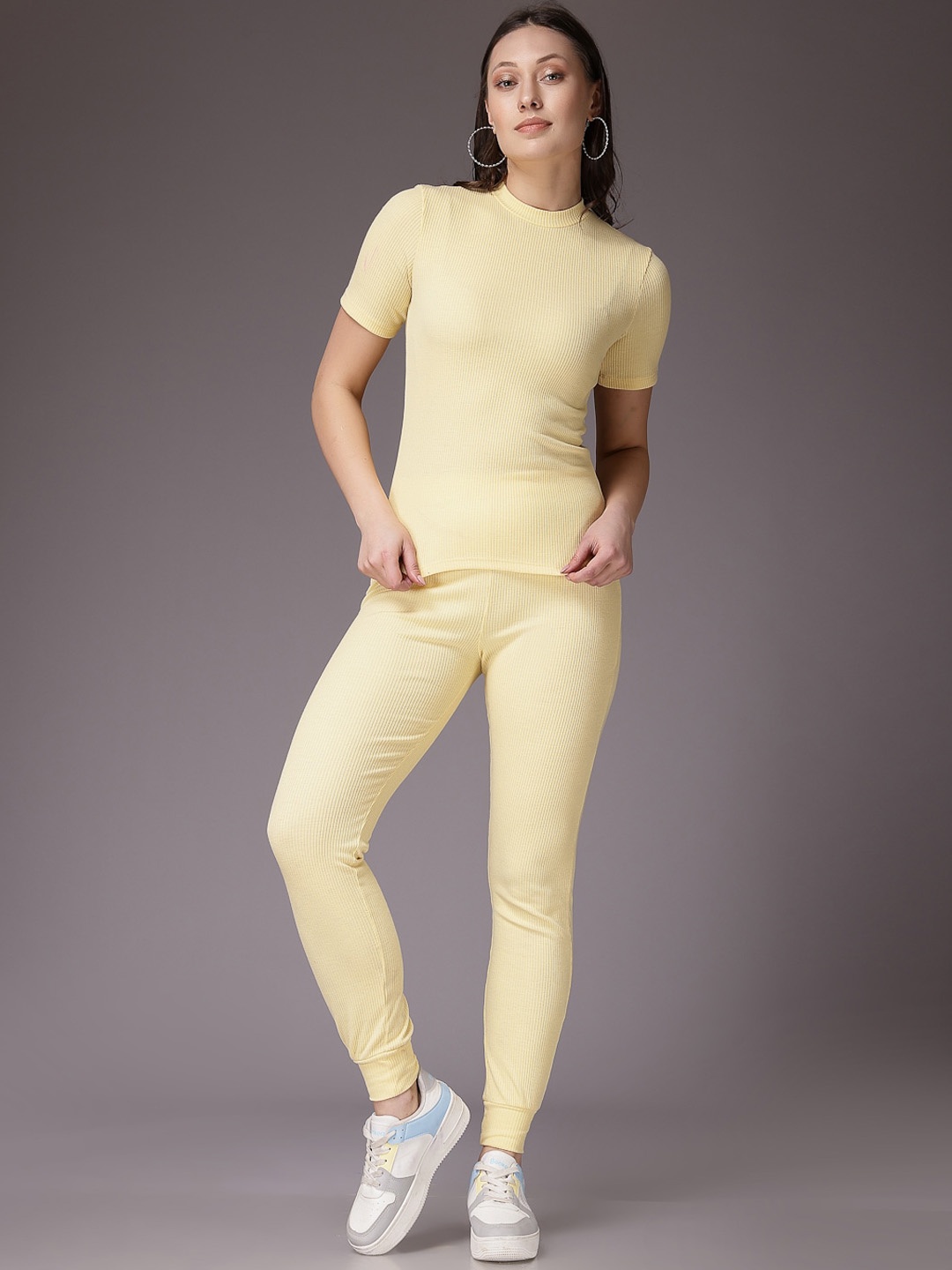 

Freehand by The Indian Garage Co Round Neck Top & Legging, Yellow