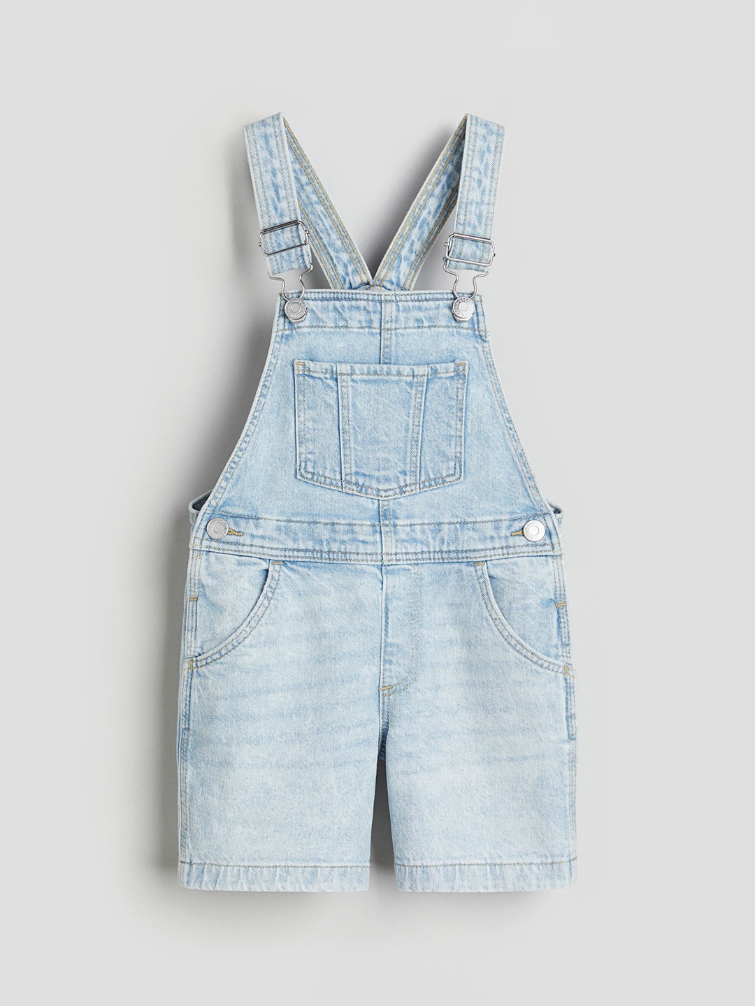 

H&M Girls Denim Dungaree Shorts, Blue