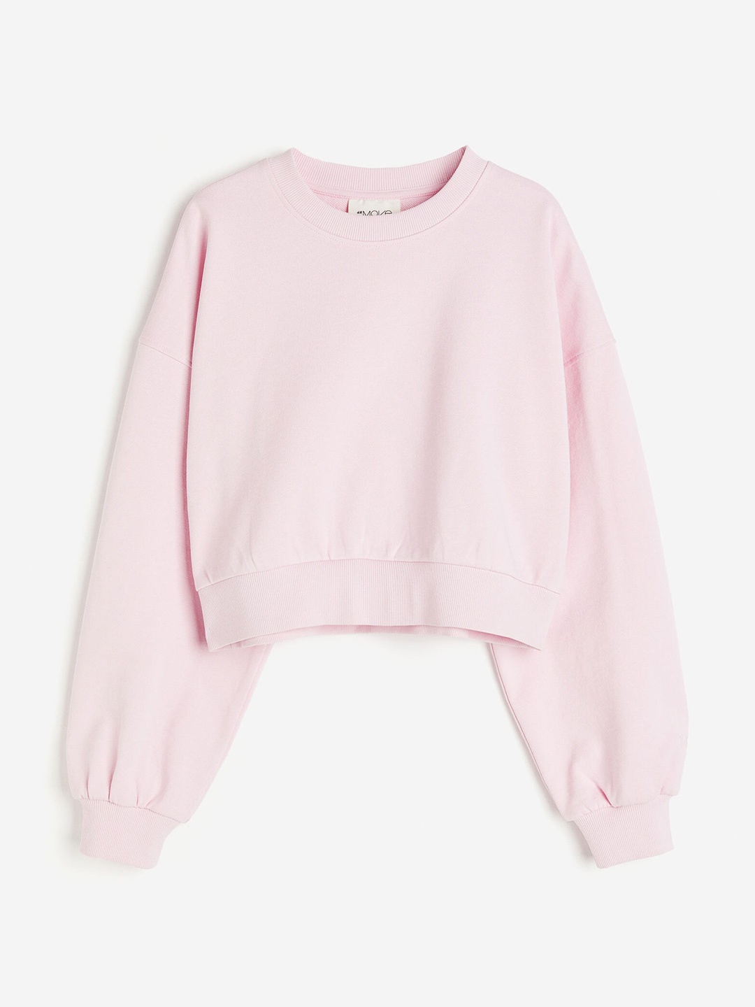 

H&M Women Cropped Sweatshirt, Pink