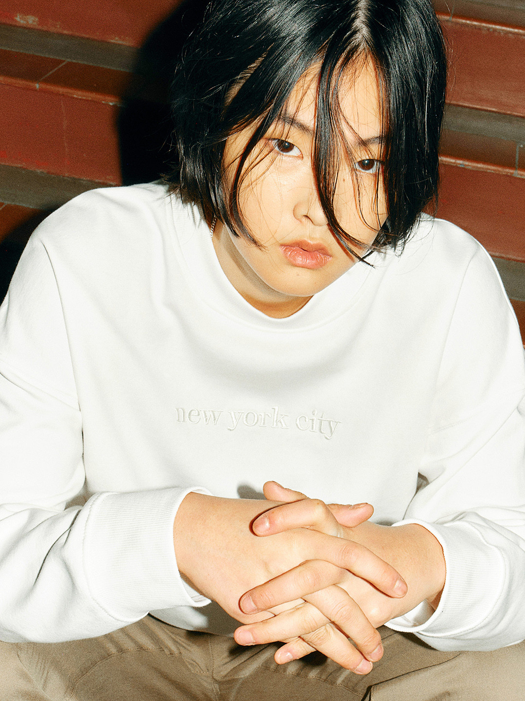 

H&M Printed Sweatshirt, White