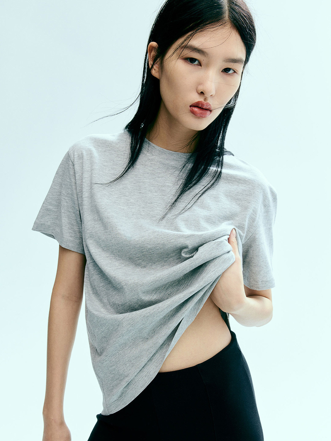 

H&M Cotton T-shirt, Grey
