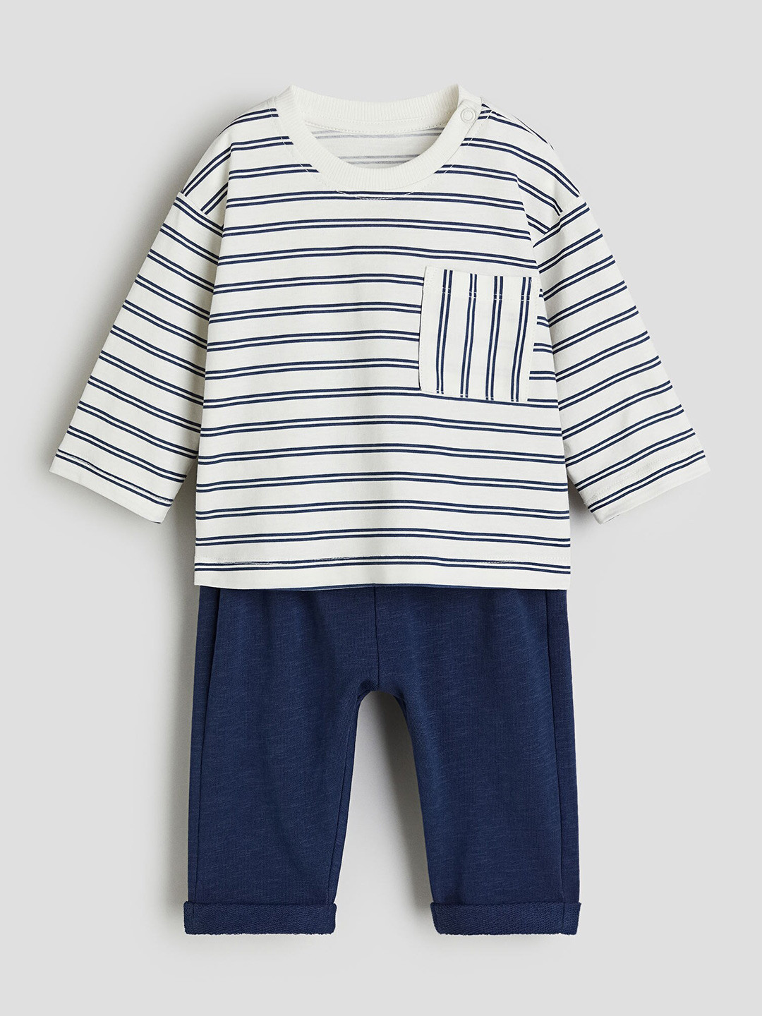 

H&M Boys 2-Piece Cotton Set, White