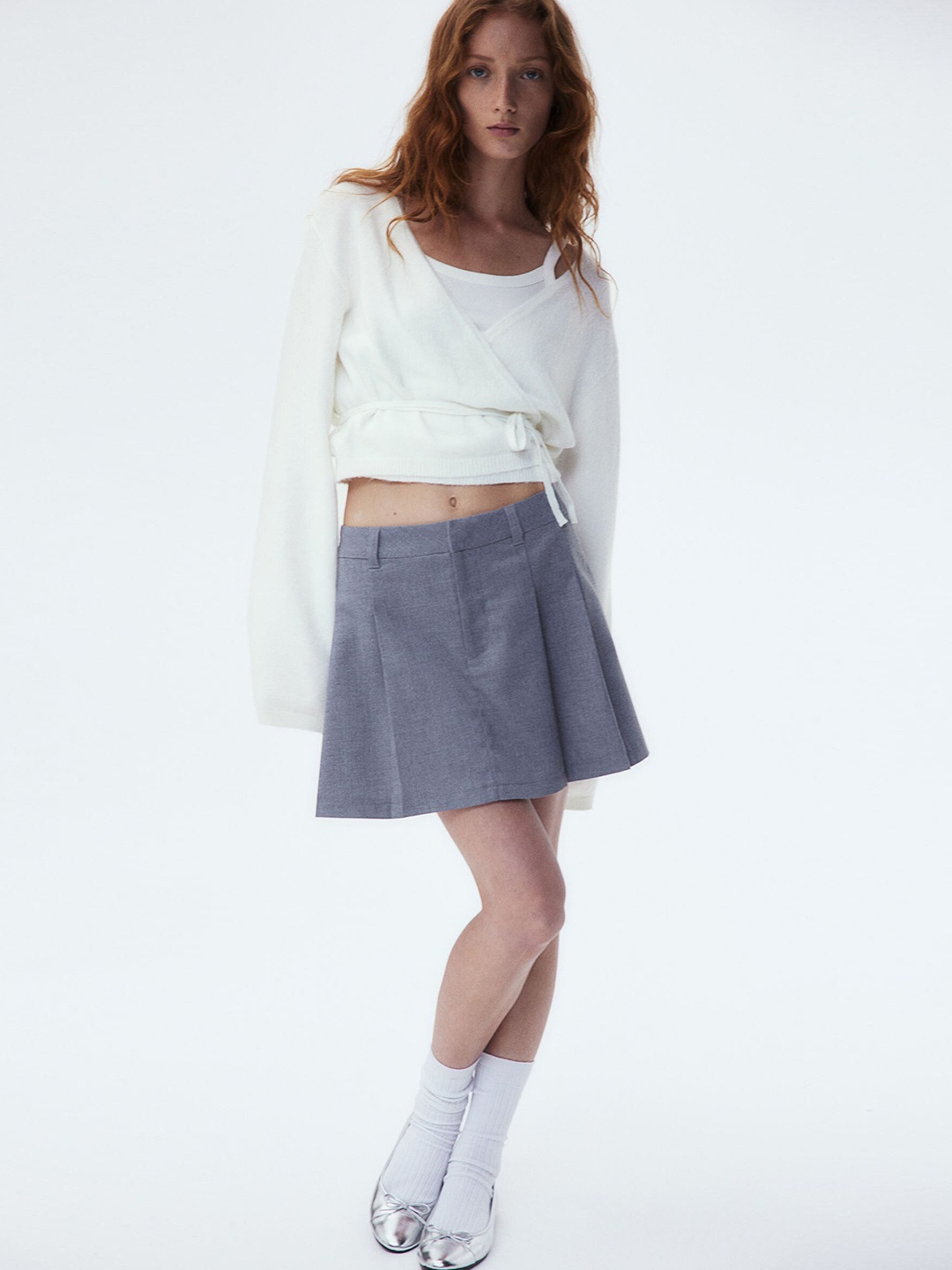 

H&M Wrap Cardigan, White