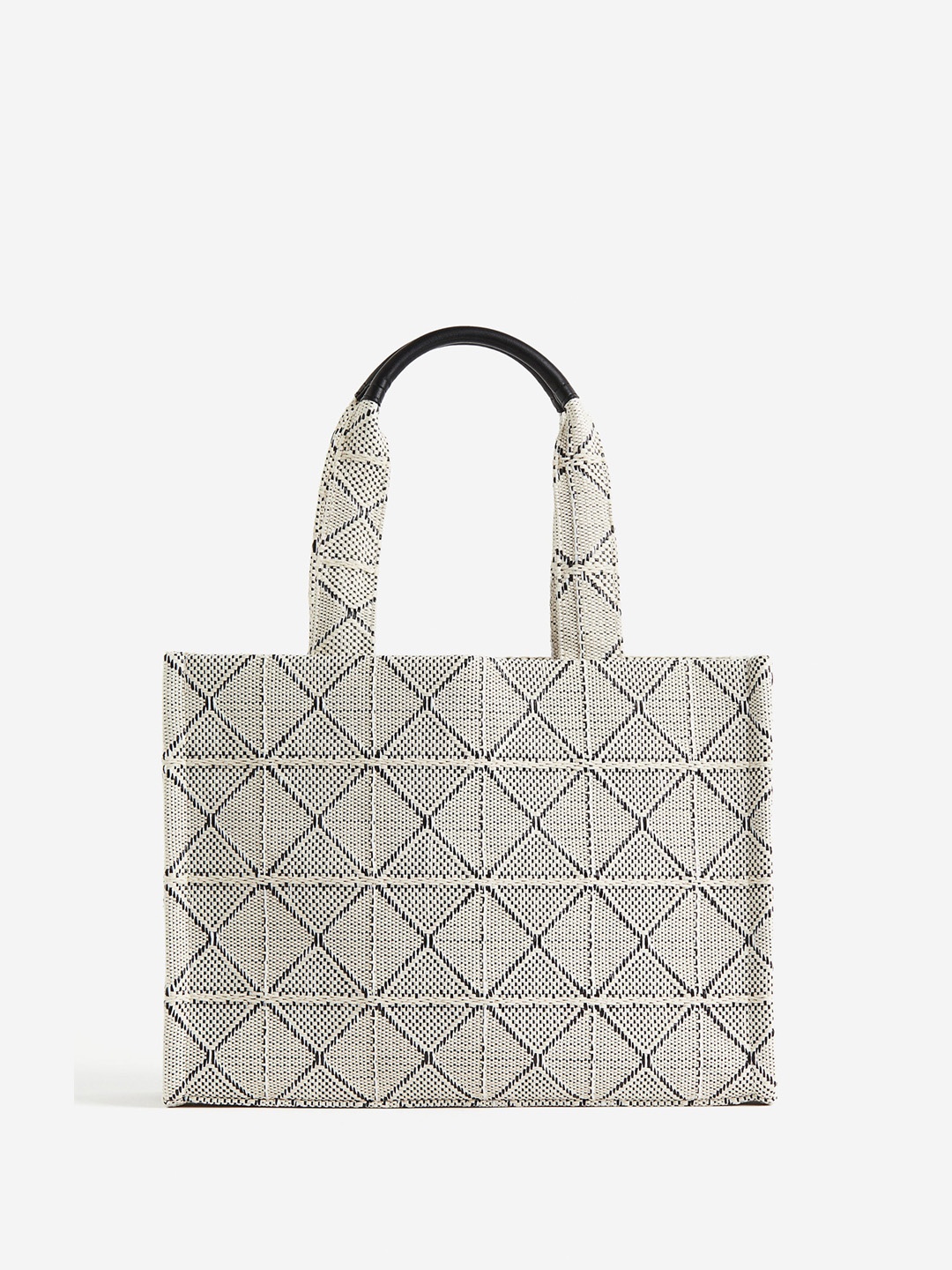 

H&M Cotton-Blend Shopper, White