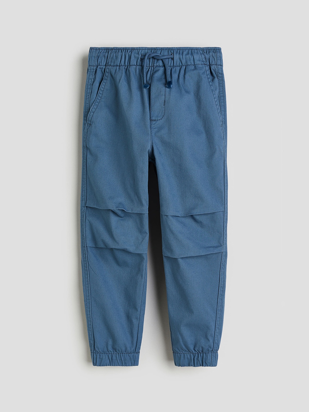 

H&M Boys Cotton Twill Joggers, Blue