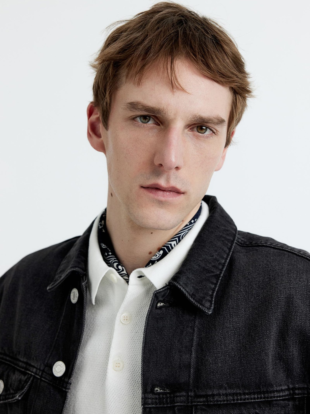 

H&M Cotton Regular Fit Denim Jacket, Black