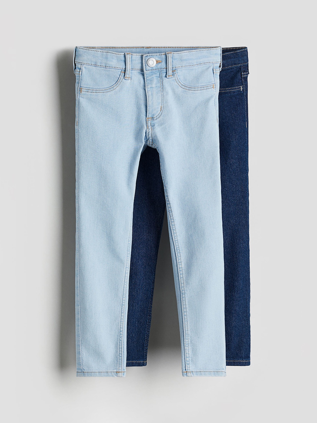 

H&M Girls 2-Pack Skinny Fit Jeans, Blue