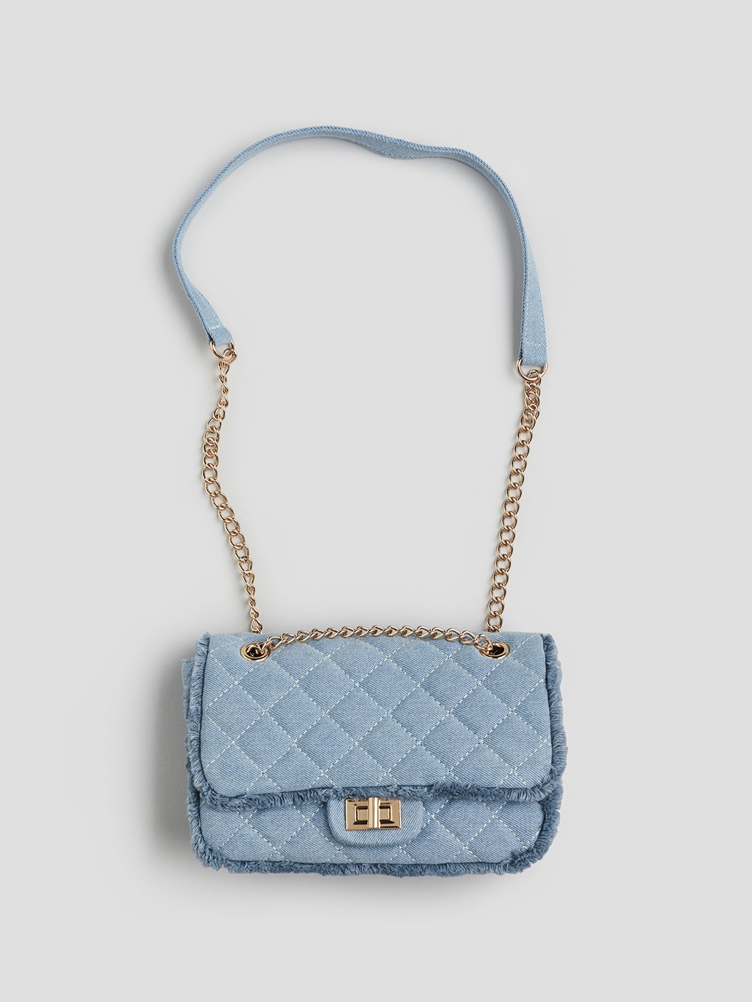 

H&M Girls Quilted Shoulder Bag, Blue