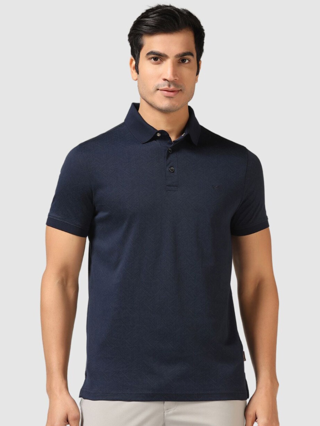 

Blackberrys Polo Collar New Basics Slim Fit Cotton T-shirt, Blue