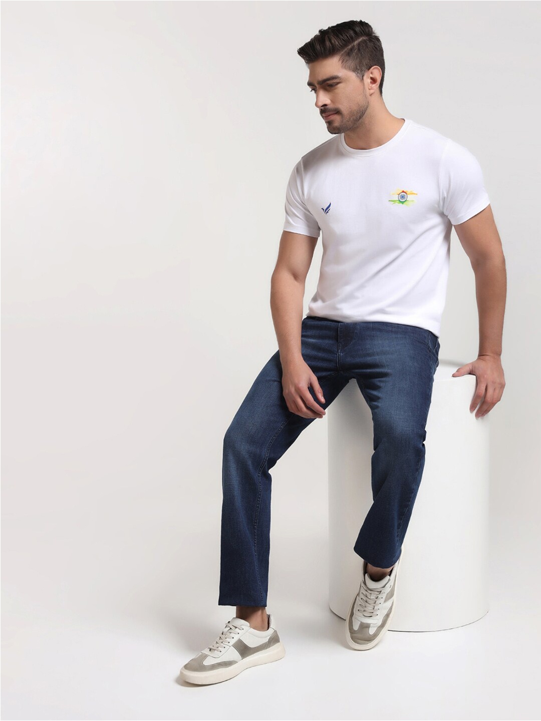 

Blackberrys Typography Slim Fit Cotton T-shirt, White