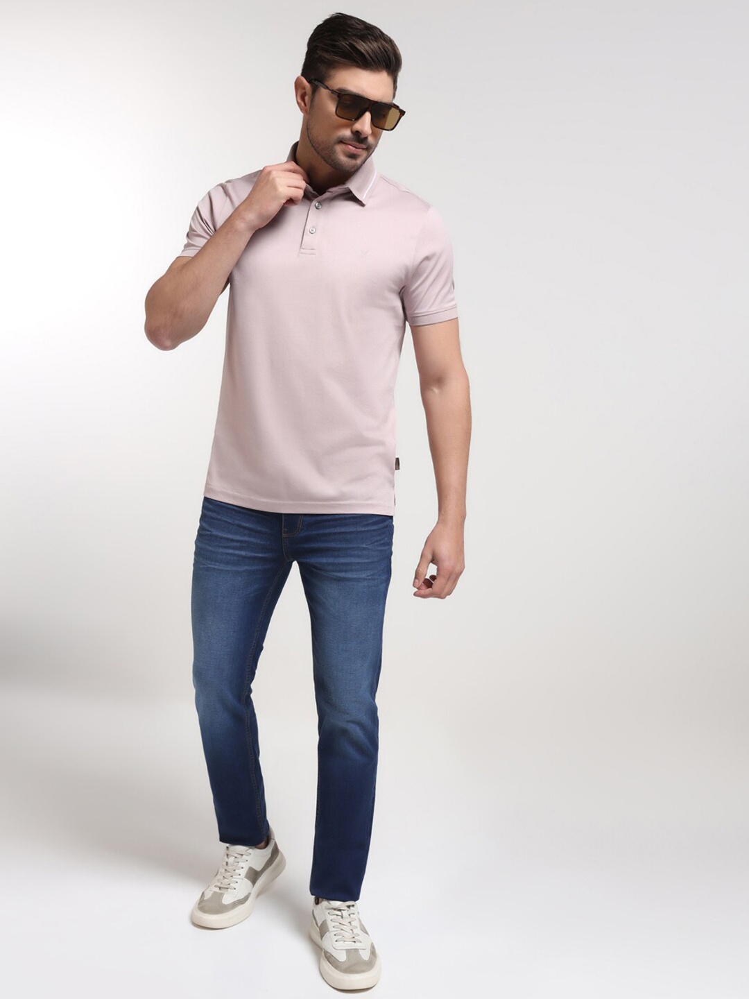 

Blackberrys Polo Collar Slim Fit Cotton T-shirt, Pink