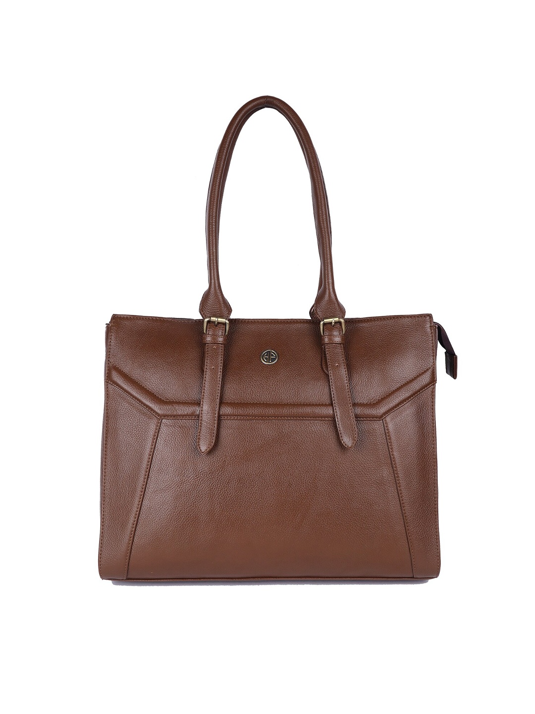 

HAMMONDS FLYCATCHER Women Padded Leather Laptop Bag - Up to 14 inch Laptop, Brown