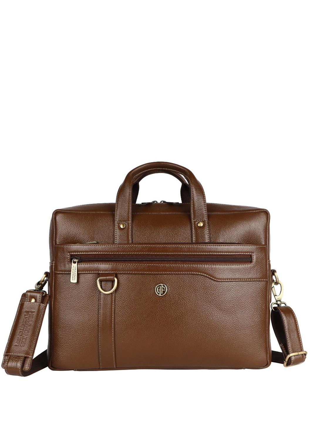 

HAMMONDS FLYCATCHER Men Leather Laptop Bag, Brown