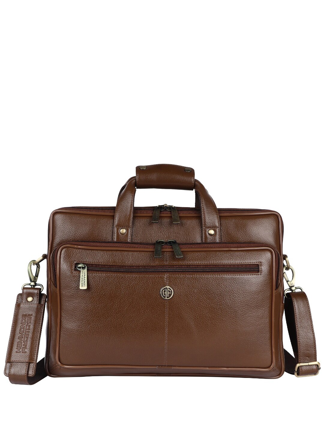 

HAMMONDS FLYCATCHER Men Leather Laptop Bag - Up to 16 inch Laptop, Brown