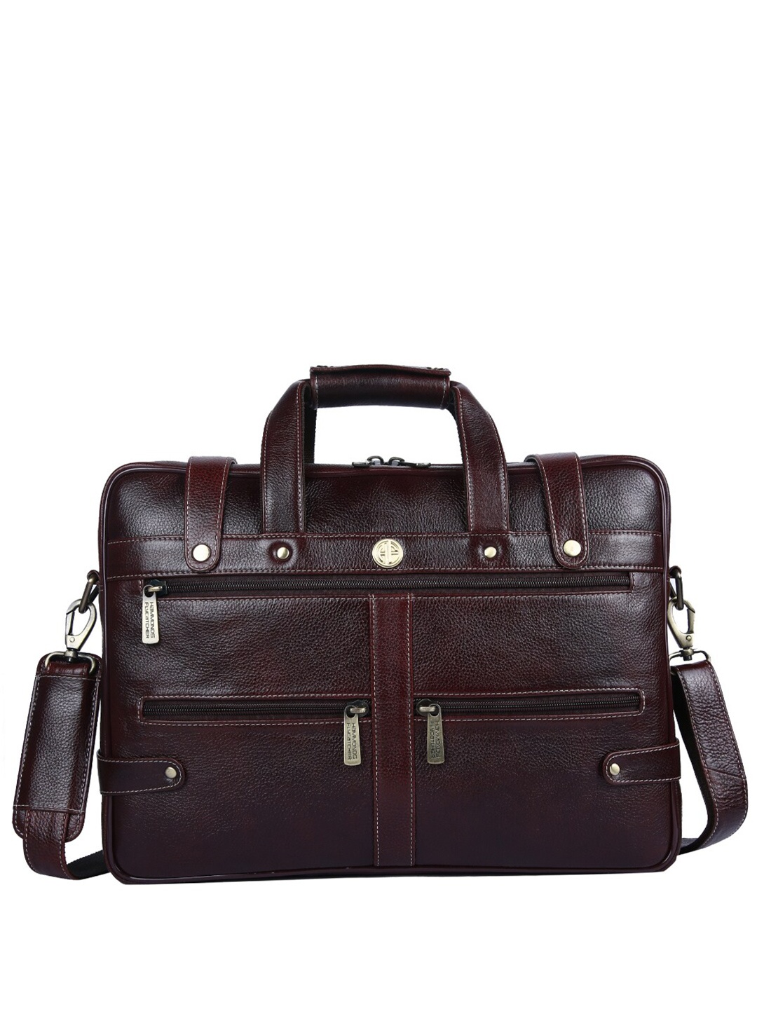 

HAMMONDS FLYCATCHER Men Leather Laptop Bag Up to 16 inch, Brown