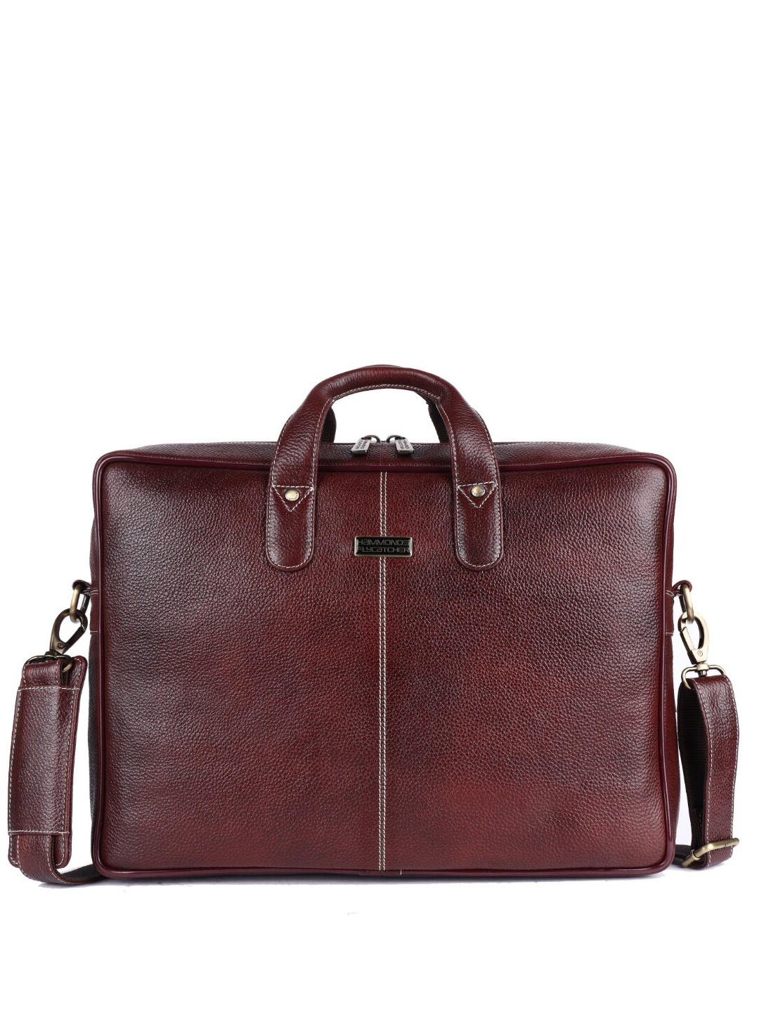 

HAMMONDS FLYCATCHER Men Leather Laptop Bag, Brown