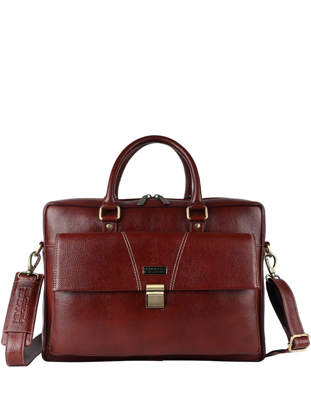 

HAMMONDS FLYCATCHER Men Leather Laptop Bag Up to 16 inch, Brown
