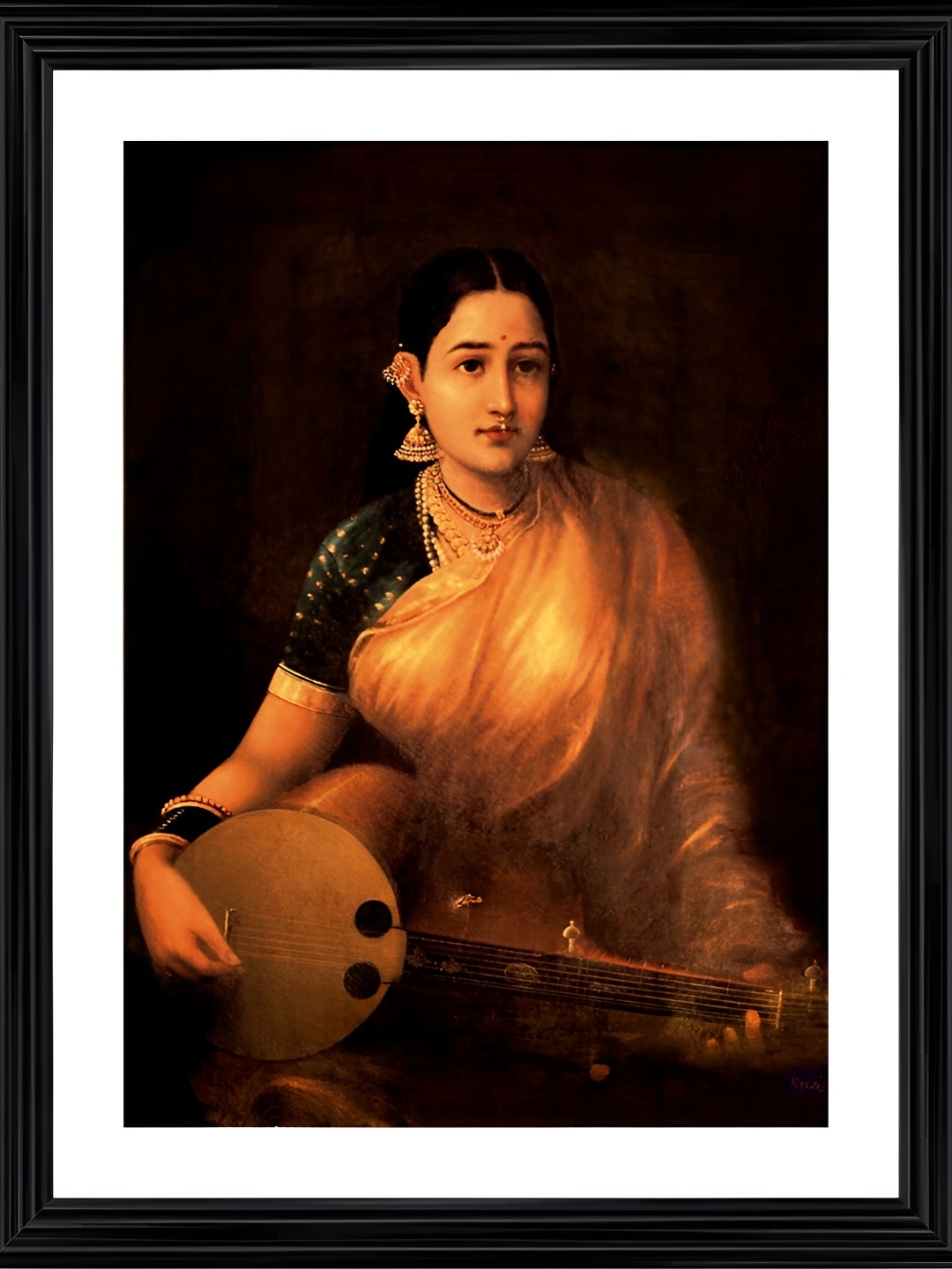 

Adventures India Black & Brown Wooden Painting Wall Art