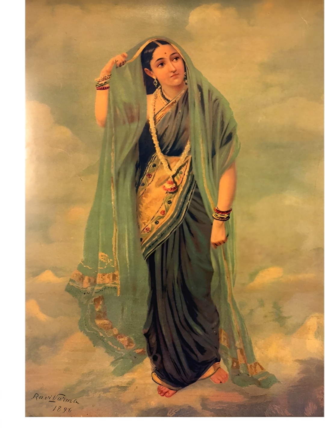 

Adventures India Green Wooden Painting Wall Art