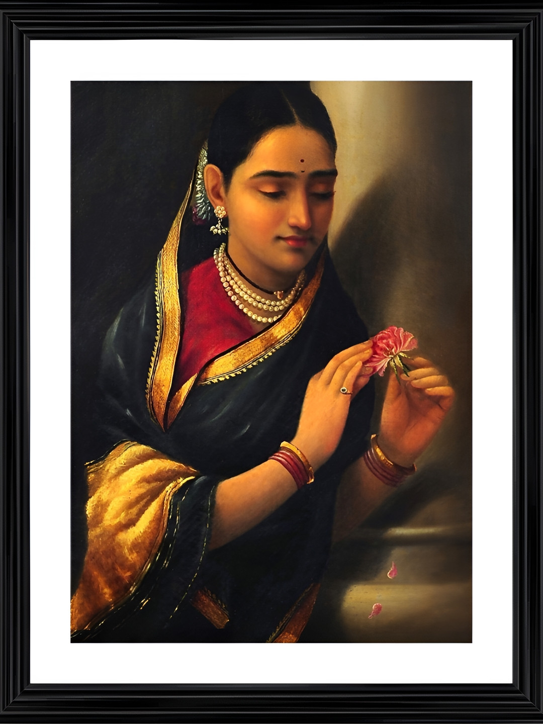 

Adventures India Black & White Wooden Painting Wall Art