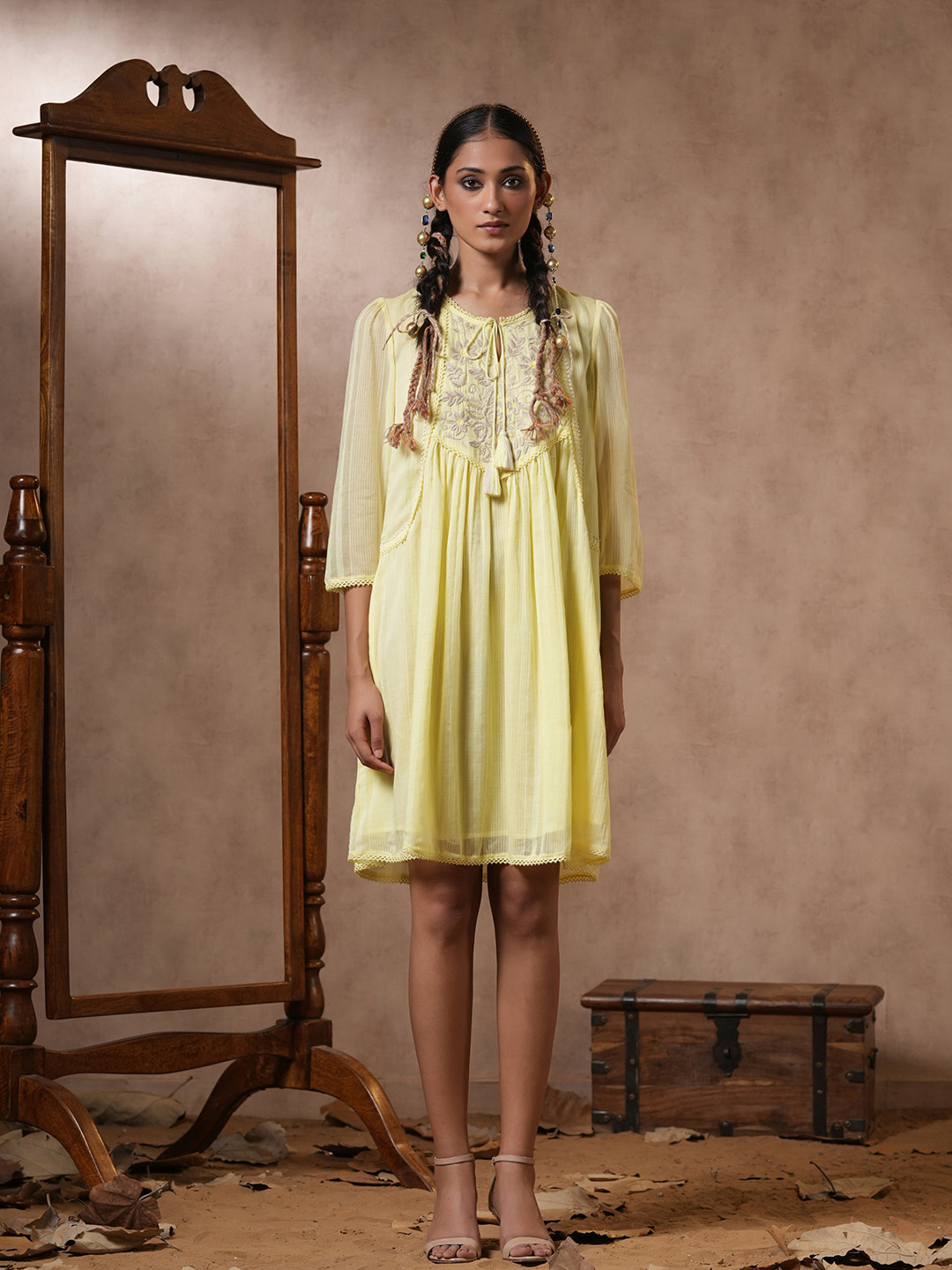 

Nyaro A-Line Dress, Yellow