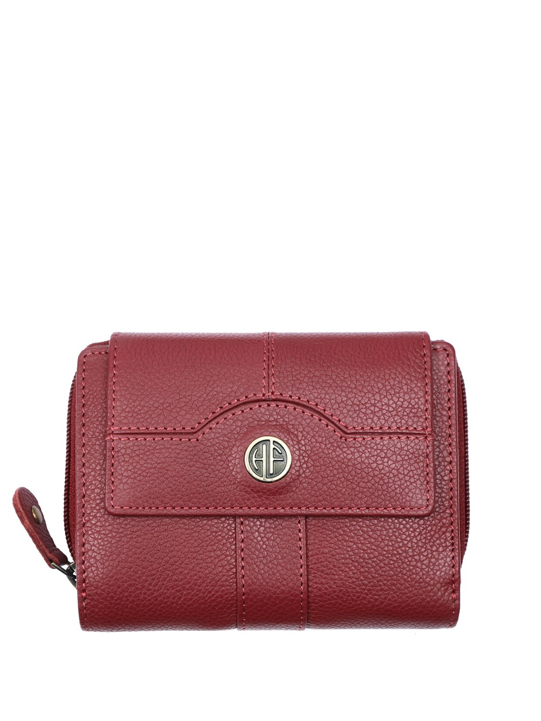 

HAMMONDS FLYCATCHER Women RFID Leather Three Fold Wallet, Red