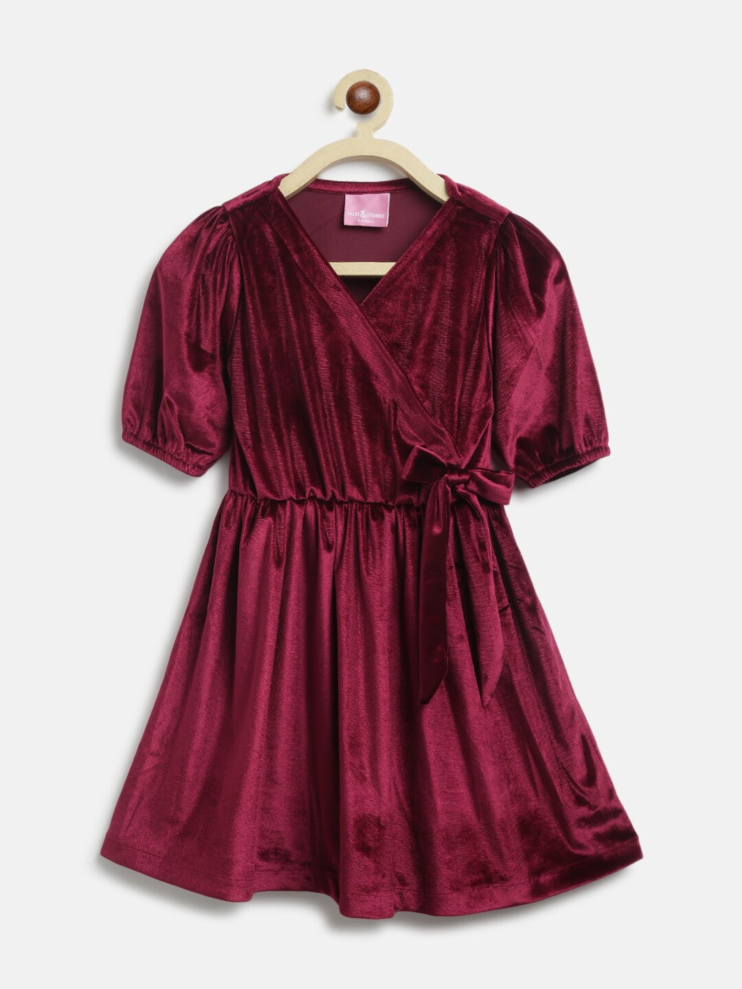 

TALES & STORIES Dress, Maroon