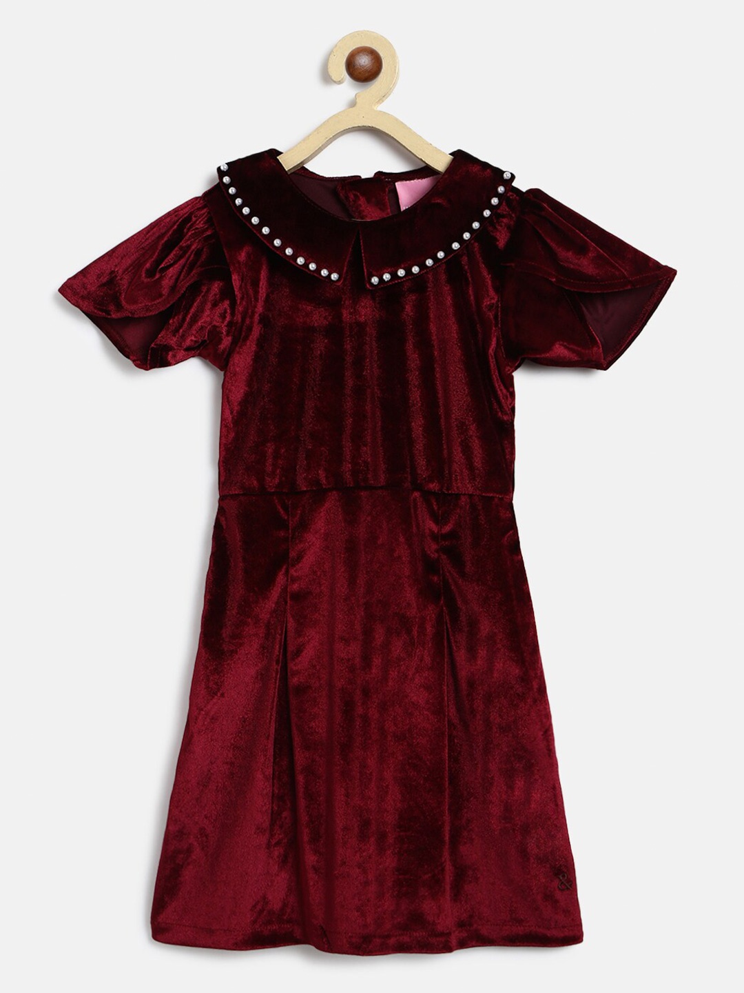 

TALES & STORIES Fit & Flare Dress, Maroon
