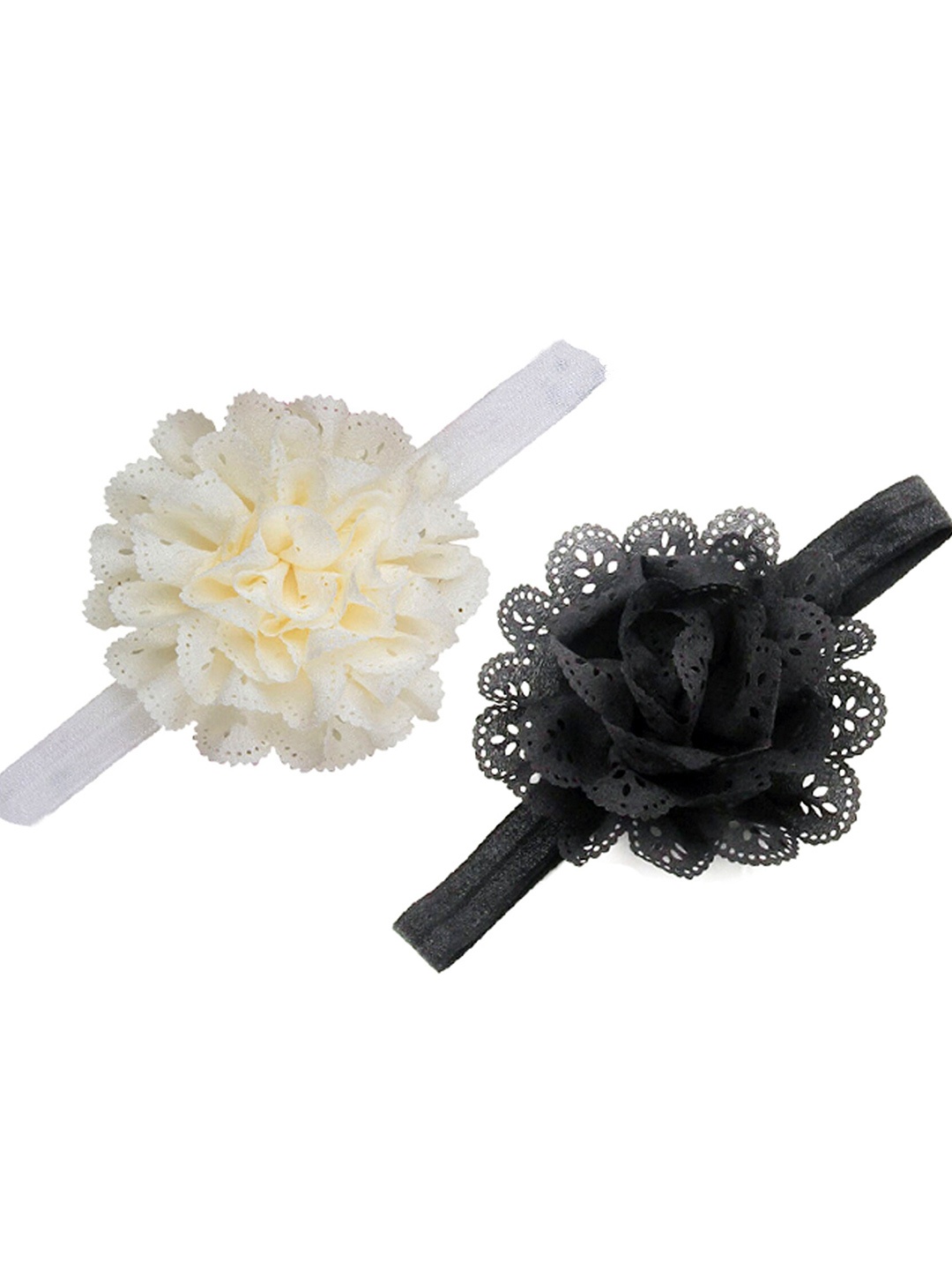 

BAESD Girls Set of 2 Lace Hairband, Cream