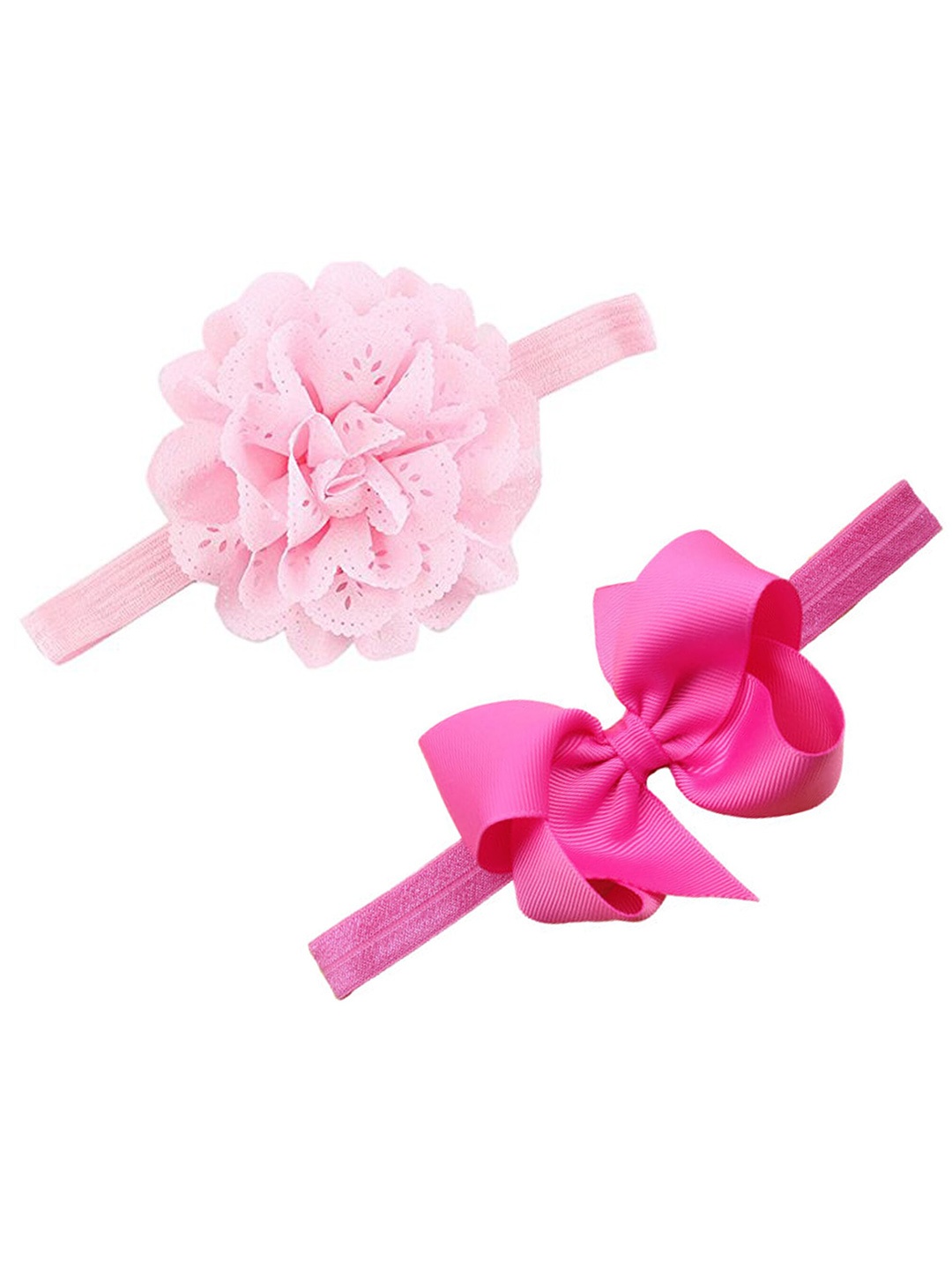 

BAESD Girls Set of 2 Lace Hairband, Pink