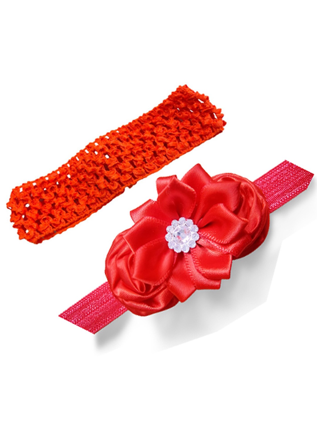 

BAESD Girls Set of 2 Lace Hairband, Red