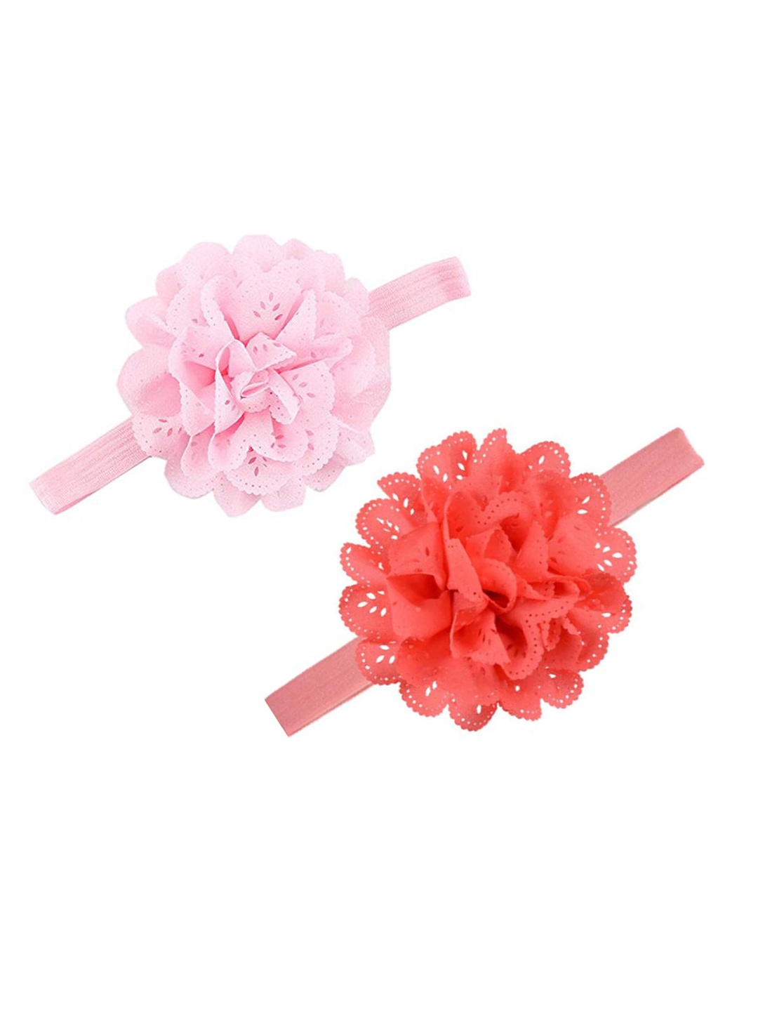 

BAESD Girls Set of 2 Lace Hairband, Peach