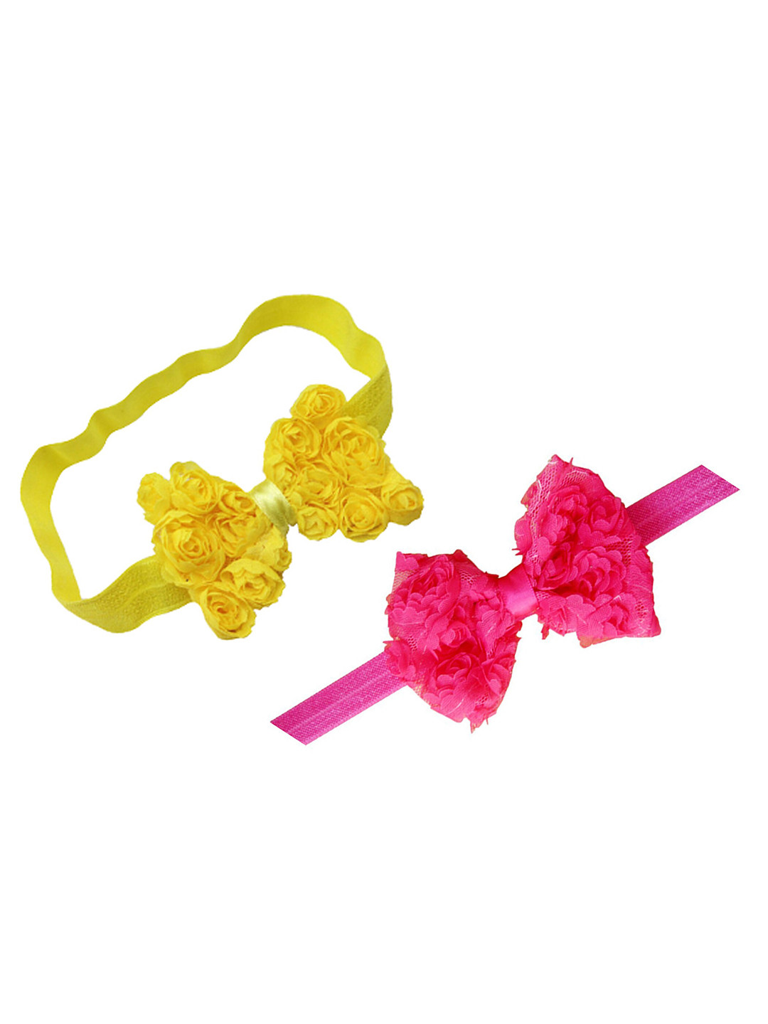 

BAESD Girls Set of 2 Lace Hairband, Yellow