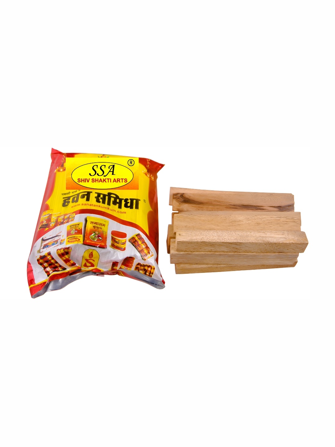 

Shivshakti Arts Brown Pure Mango Wood Hawan Samidha 4 kg