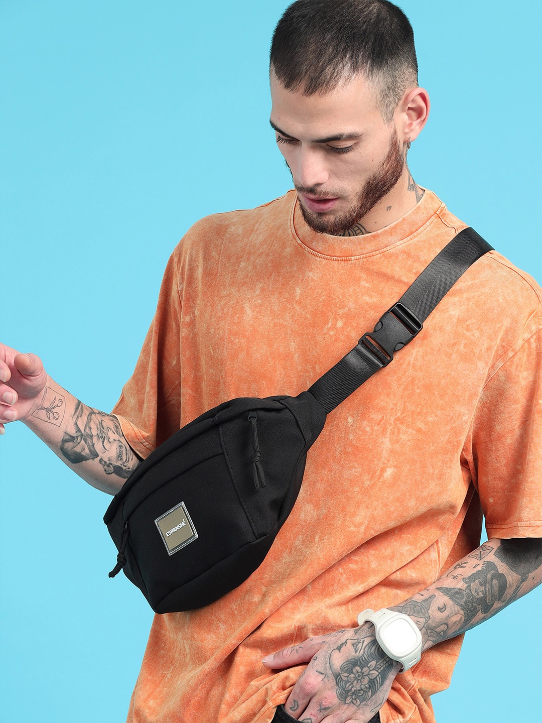 

recast Round Neck Oversized T-shirt, Orange