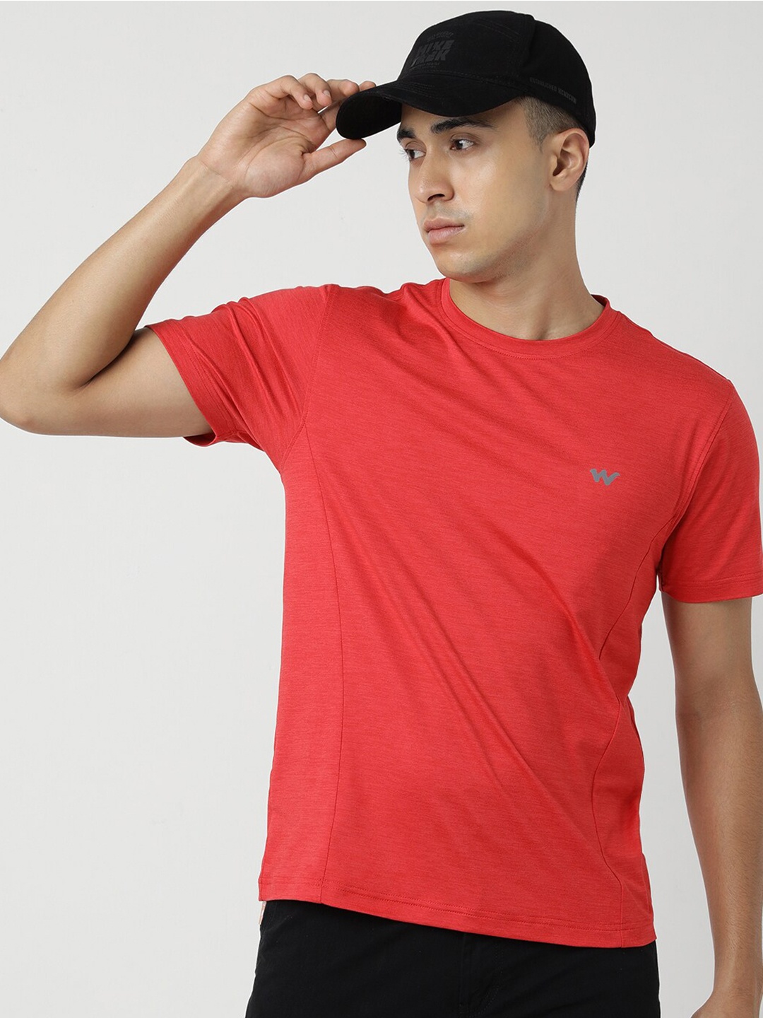 

Wildcraft Round Neck Short Sleeves Anti Odour T-shirt, Red