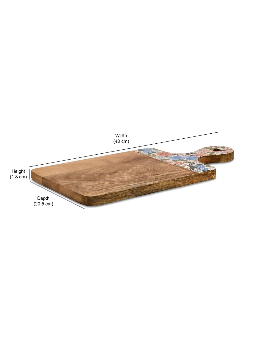 

Athome by Nilkamal Brown Wooden Chopping Board
