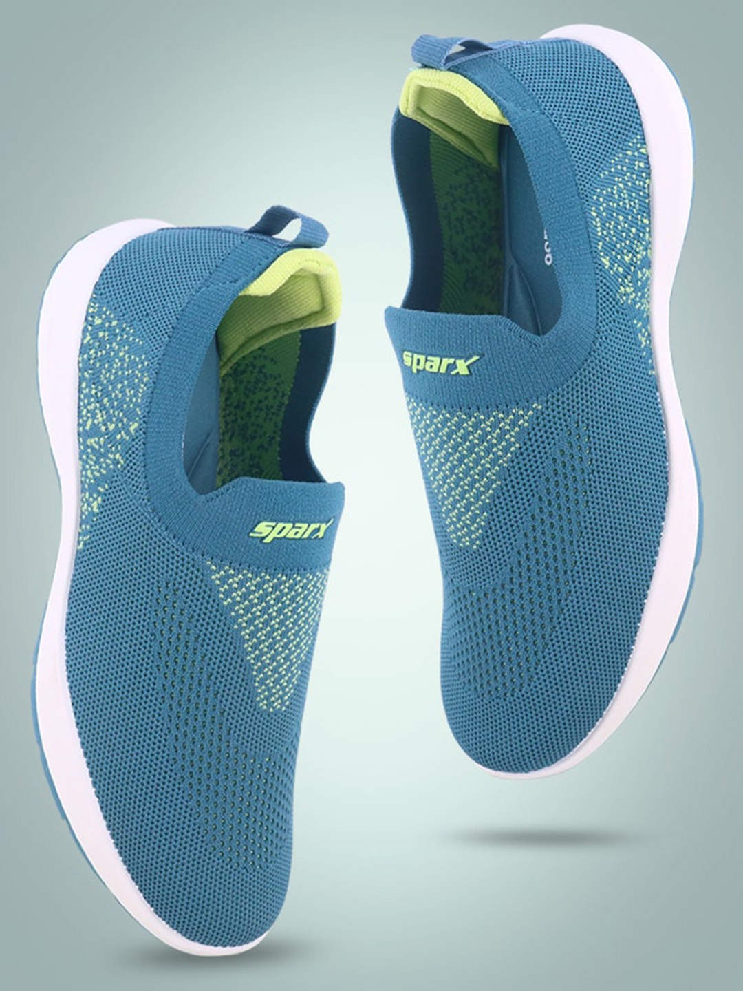 

Sparx SL 256 Women Textured Mesh Slip-On Shoes, Green