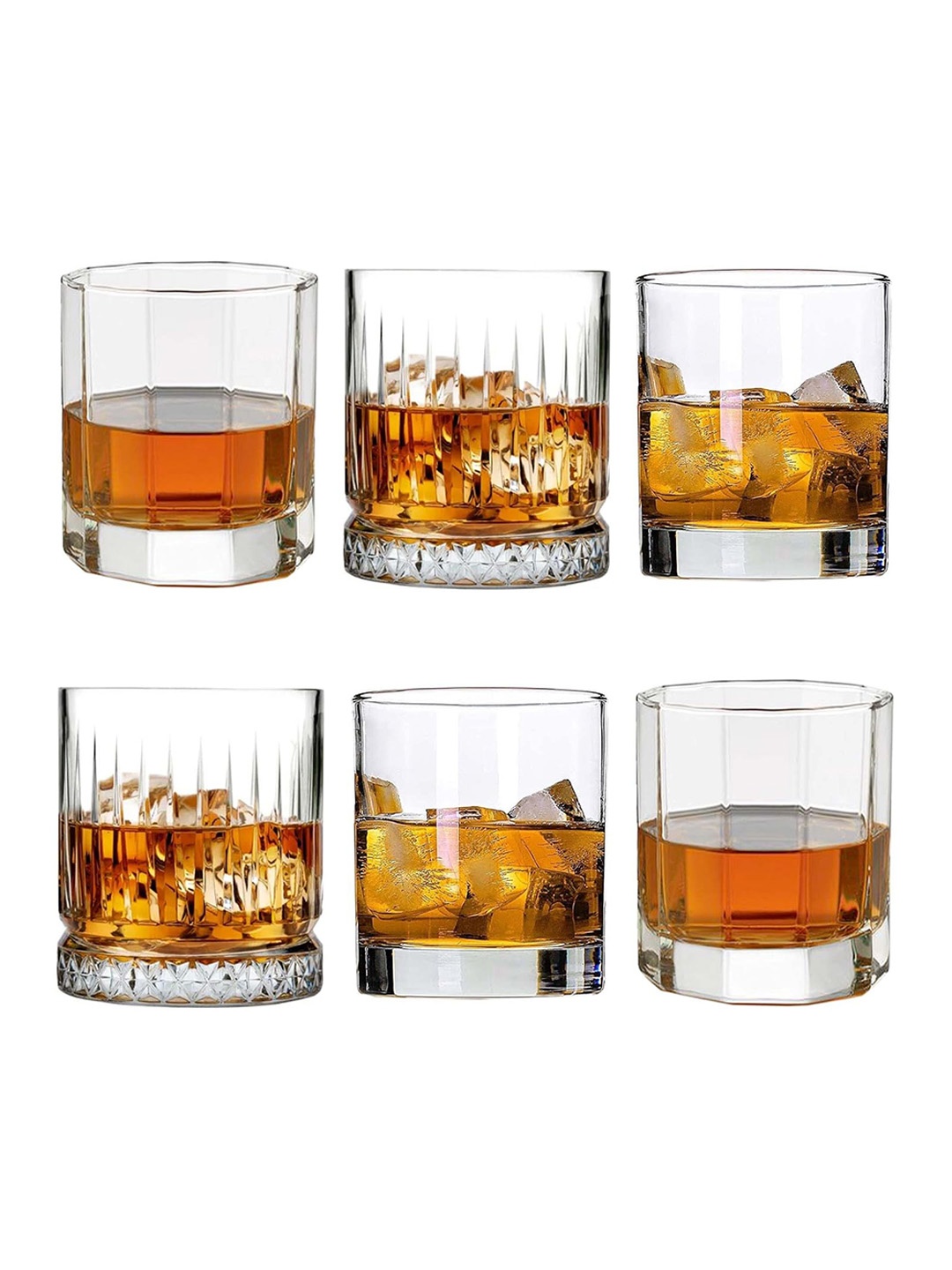 

SAKI Transparent 6 Pieces Whiskey Glasses