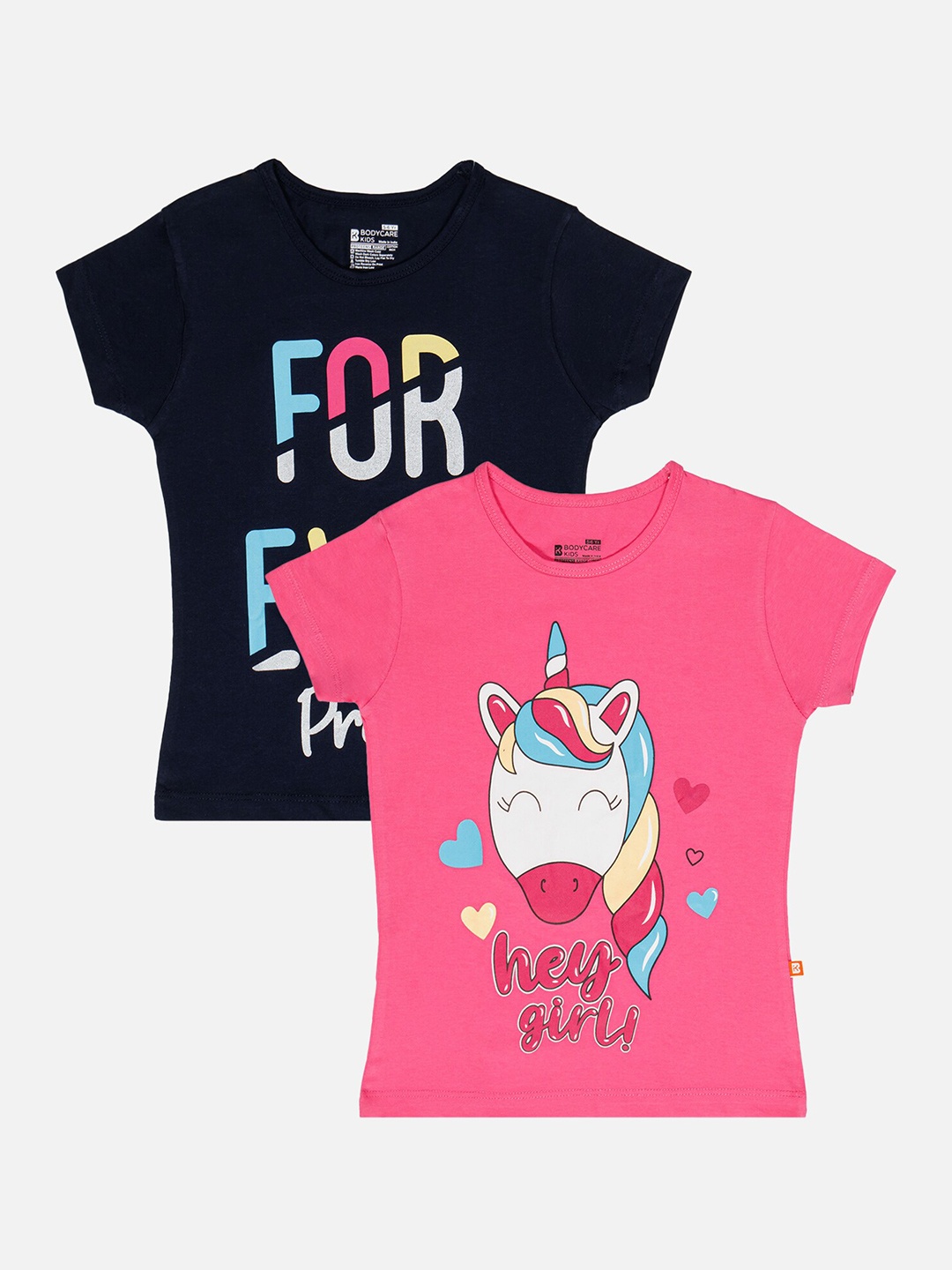 

Bodycare Girls Pack Of 2 Printed T-shirt, Assorted