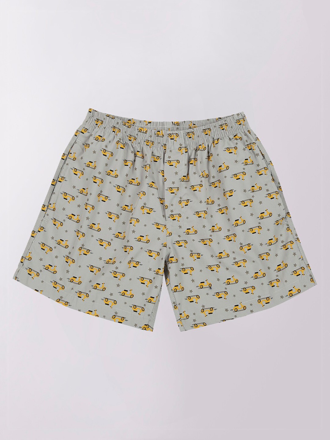 

FRENCHIE Boys Printed Cotton Boxers FR-BX-U19-001-SCLG-1X5-XS, Grey
