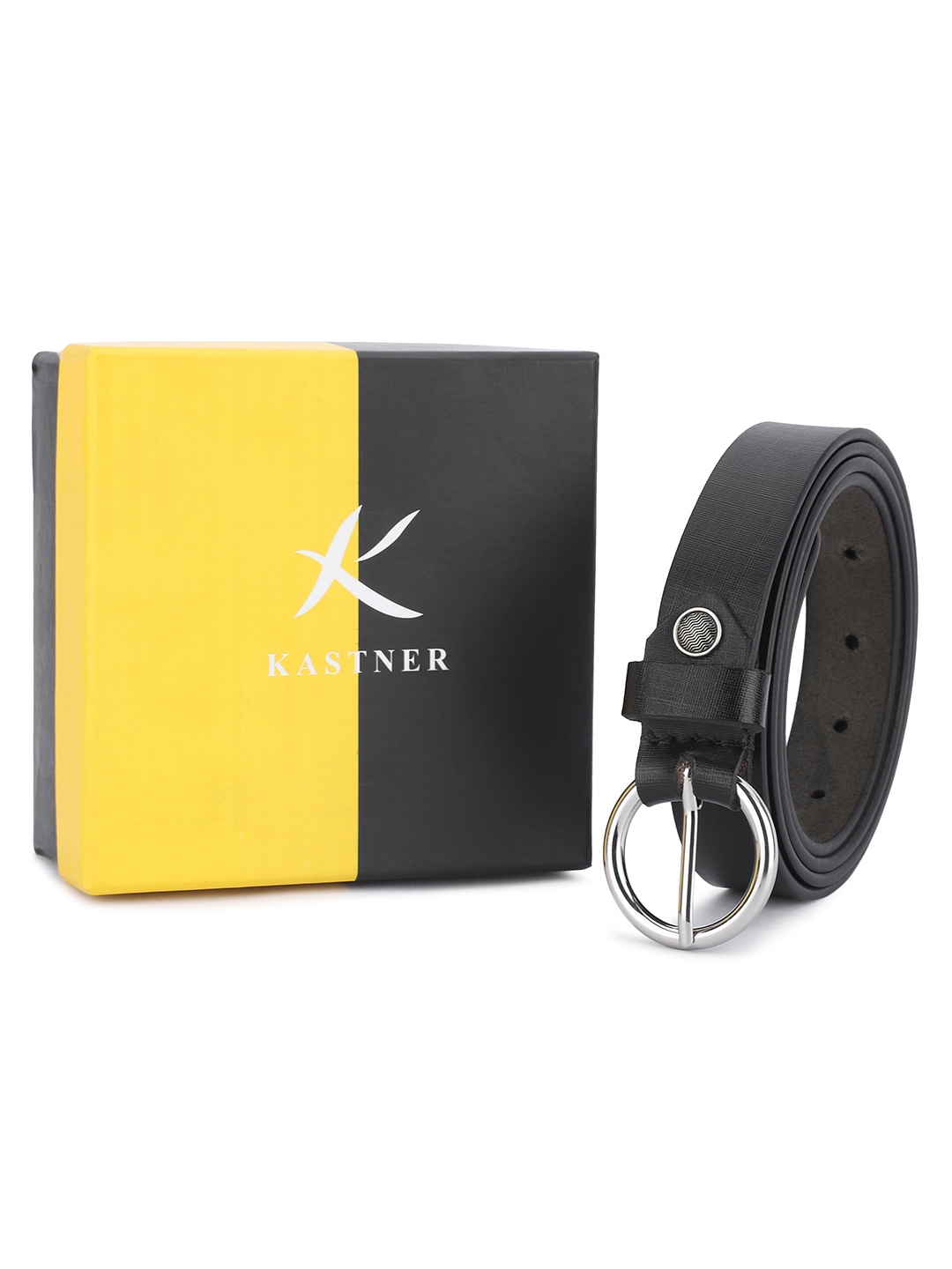 

Kastner Women Leather Formal Belt, Black