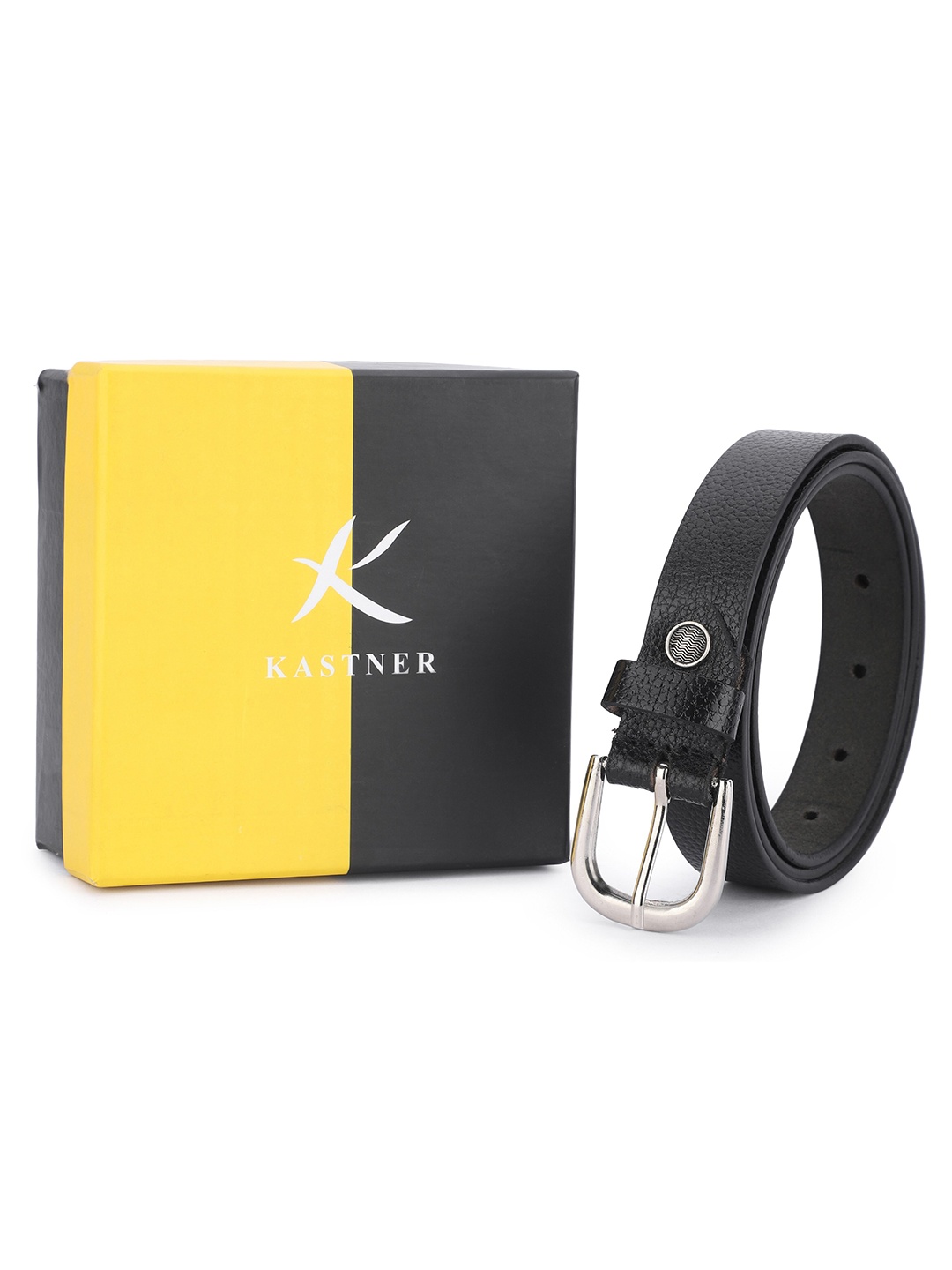 

Kastner Women Textured Leather Formal Belt, Black