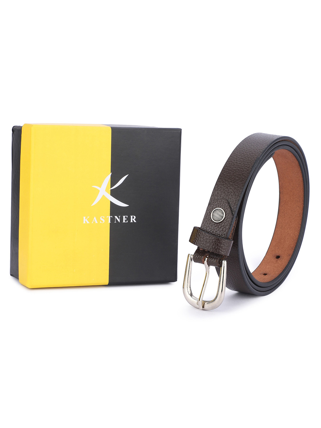 

Kastner Women Leather Formal Belt, Brown