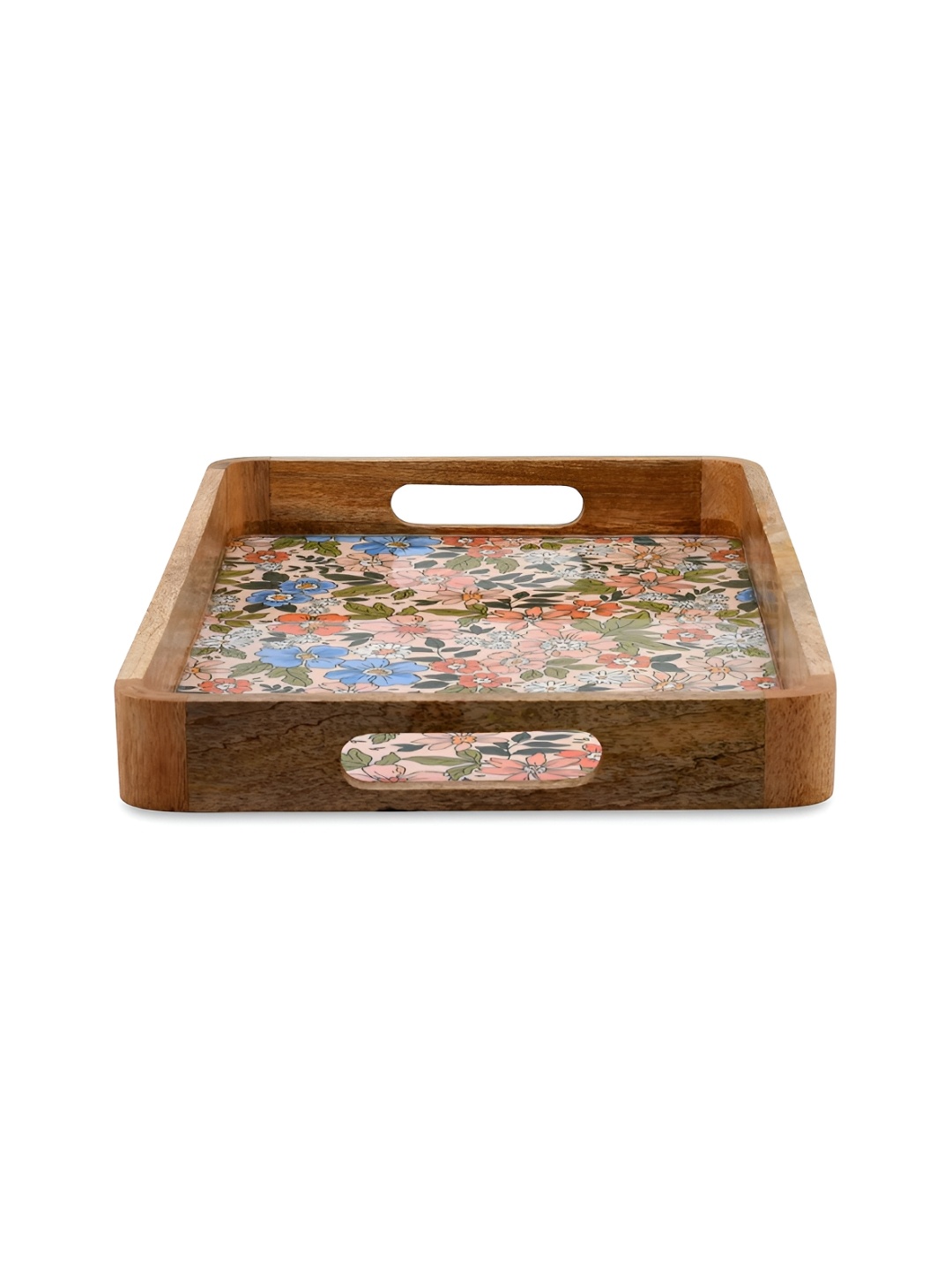 

Athome by Nilkamal Brown Wooden Easy to Clean Tray