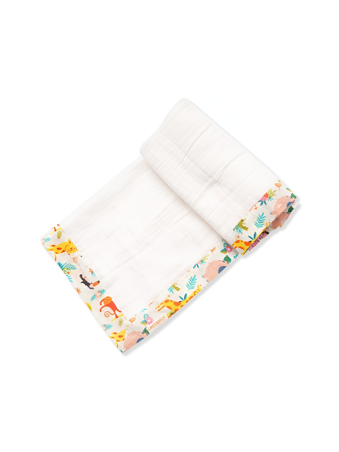 

GREENDIGO White & Pink Cartoon Characters AC Room Single Bed Dohar