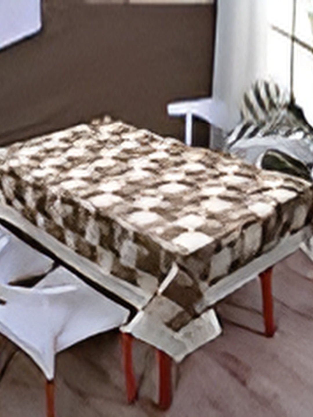 

CASA-NEST Brown Rectangle 8-Seater Table Cover