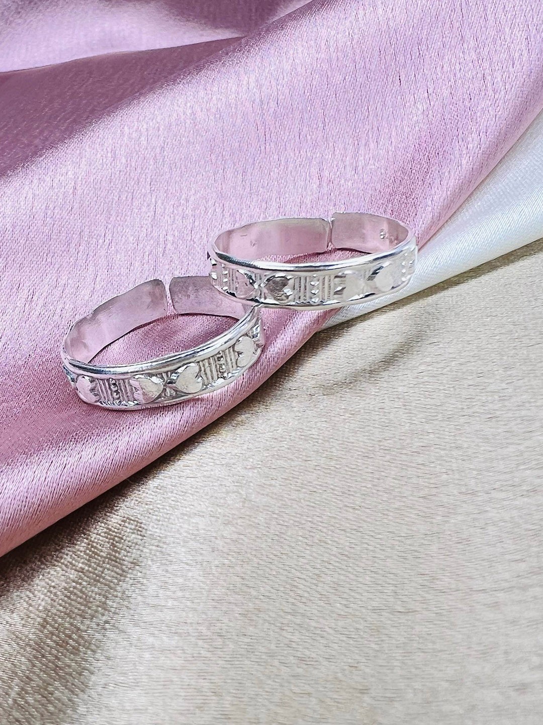 

Arte Jewels Set of 2 925 Sterling Silver Toe Rings