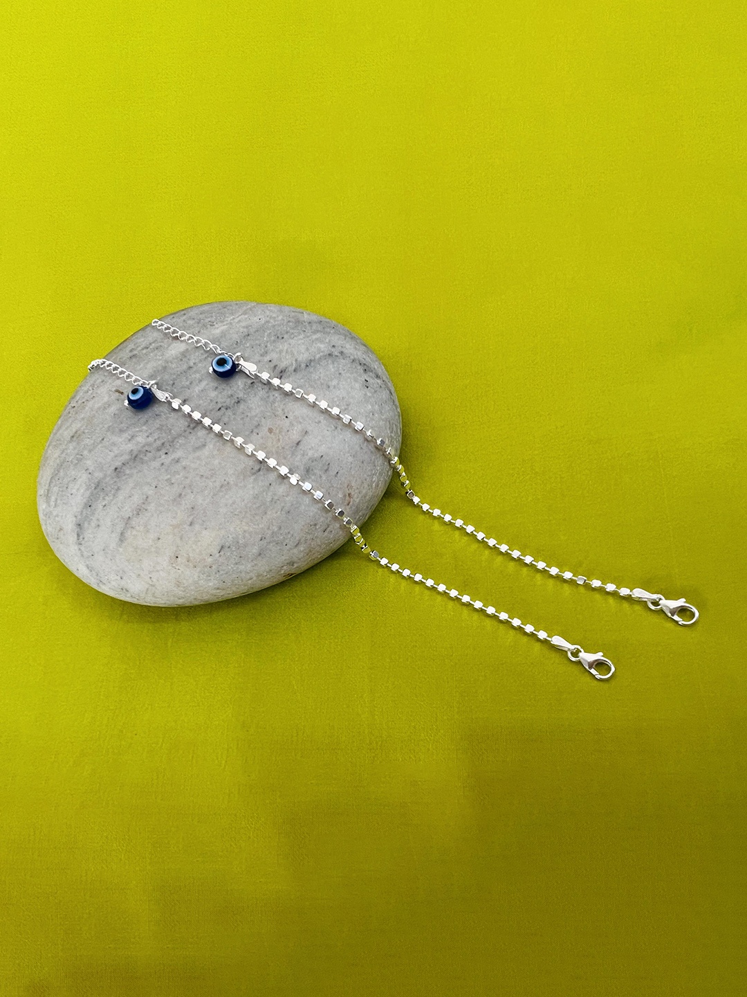 

Arte Jewels Set Of 2 Sterling Silver Anklets