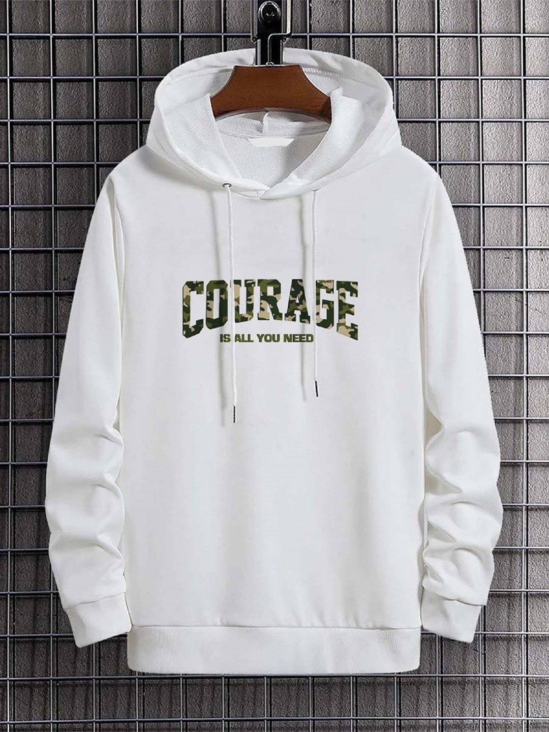

BAESD Boys Checked Hooded Sweatshirt, White